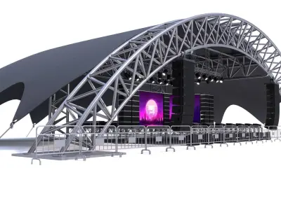 Concert Scene 01 3D model