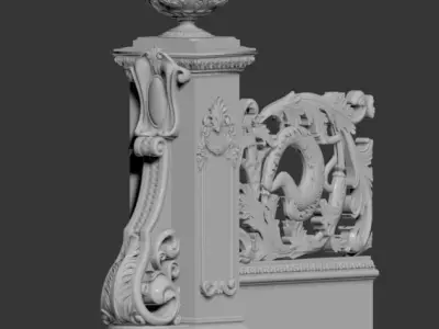  Classic wooden stairs Texture