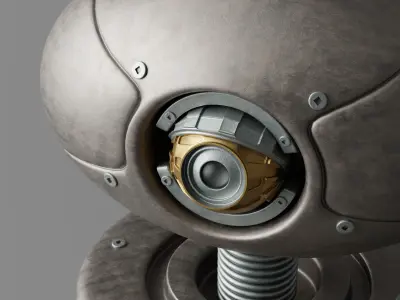 Robot V26 Low-poly 3D model