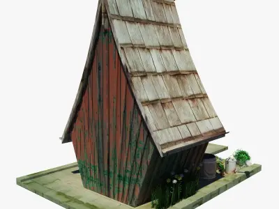 Fancy Hut Low-poly 3D model