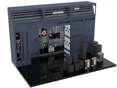 Set 1e - Death Star Alcove 2 1-18 scale Kenner Hasbro 3D Model Pack