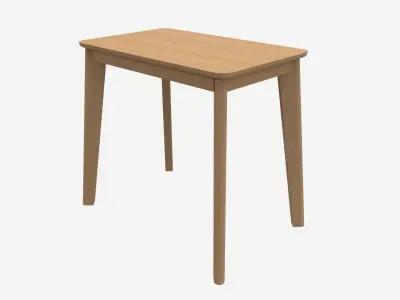 Home Office Workbench Desk with Drawer 3D model