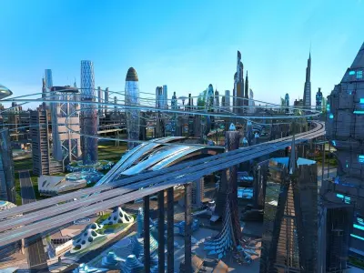 Future city 3D model