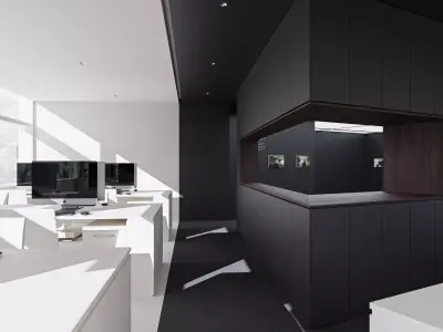office 3D model for Corona render 3D model 3D model