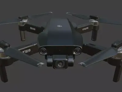Hexacopter Drone 3D Model 3D model