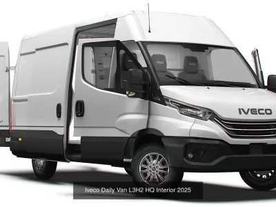 Iveco Daily Van HQ Interior 2025 3D Model Pack