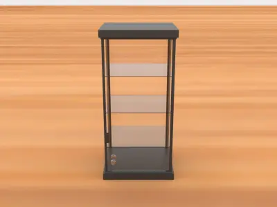Glass Cabinet Low-poly 3D model