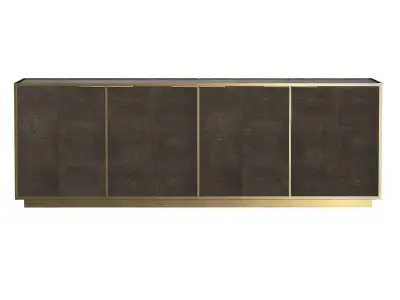 SAUNDERSON SHAGREEN PANEL 4-DOOR SIDEBOARD 3D model