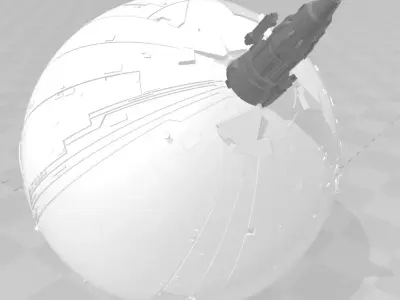 V-150 Planet Defender Ion Cannon 3D print model