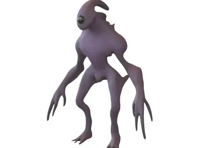 Aliens Monster v3 004 Low-poly 3D model