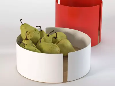 Outdoor Set 7 dining table and chairs 3D model