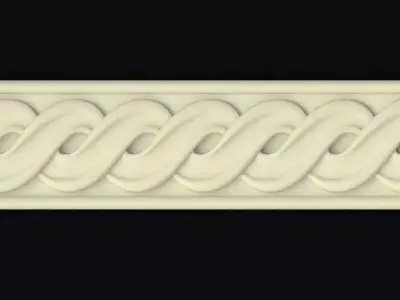 carved baguette Free 3D model