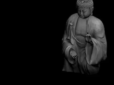 Forest - Religion - Buddha Image 04 3D model