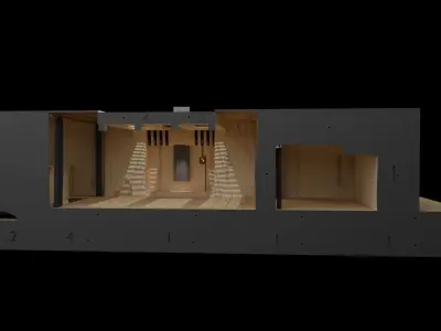 Jabbas Throne Room - Trophy Area - Complete set 1-18 scale 3D Model Pack