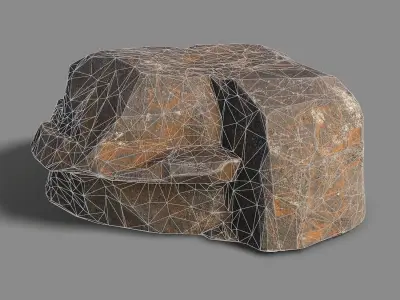 Mountain Rock 05 Low-poly 3D model purchase