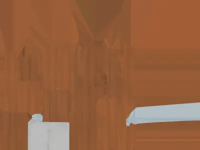 Small Wood Window 3D model