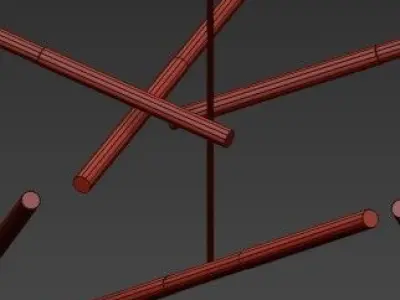 Minimalist Nordic Art Deco Pendant Lamp 3D model