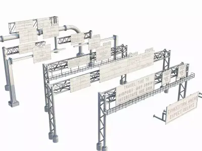 Highway Sign collection  3D model
