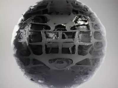 HQ PBR Textures Set Black Geometric Pattern Glossy Texture