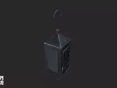 Lantern Low-poly 3D model shop