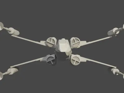 X-Wing 3D model