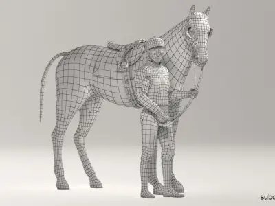  Racehorse and Jockey HQ 004 Editorial License 