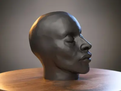 Robot Skull Headphone Stand Cyborg Headset Stand 3D print model