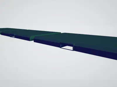 modular sidewalks Free low-poly 3D model