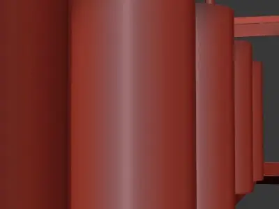 Golden Lighting Smyth Transitional Kitchen Island 3D model