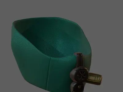 Gas mask helmet 3d model scifi Low-poly  Low-poly 3D model