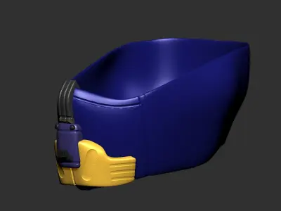 gas mask high poly sculpt 3d printable ver 6 3D model 3D model