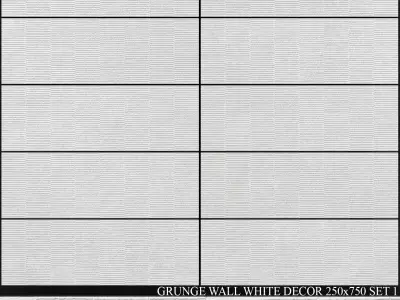 Peronda Grunge Wall White Decor 250x750 Set 1 3D model