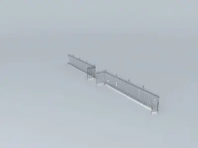 Wrought iron gates Free 3D model