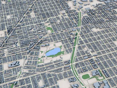 Vancouver City Canada 3D model
