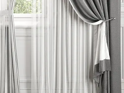 Curtain Set 495C 3D model