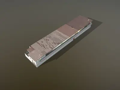 Hangar LSZB HangarIV Low-poly 3D model