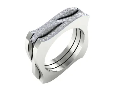 Women Ring Render 3dm STL MTL SLC JCD OBJ IGS FBX Details 3D print model