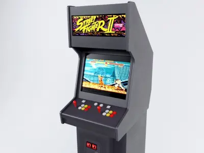 Arcade Machines Low-poly 3D model
