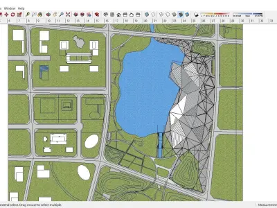 Sketchup Cultral Center F9 3D model