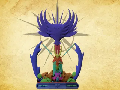 Diorama Hollow Knight a Radiancia 3D model