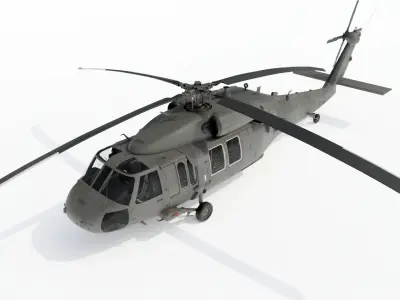  UH-60M Blackhawk High Detail with nice interior 