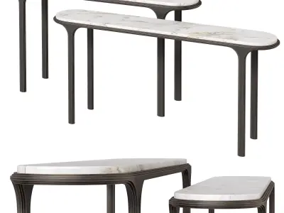 1920 and 1925 consoles by Carlyle Collective 3D model