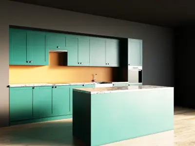58-Kitchen10 matte 5 3D model