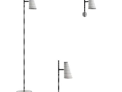 Woud Cono Lamp Set 3D model