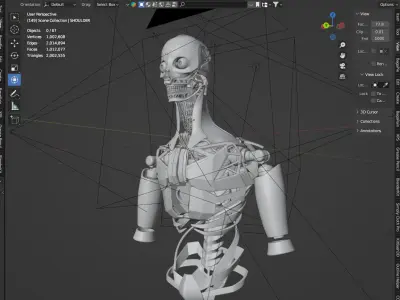 Sci Fi - Character 01 - Bust 3D  3D model