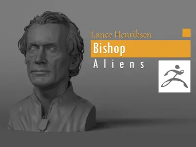 Lance Henriksen - Bishop - Aliens 3D print model