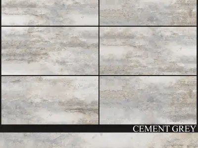 Decovita Cement Grey 600x1200 3D model