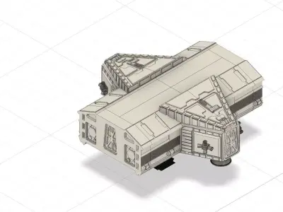 Space 1999 Science pod addition 44 inch version 3D print model