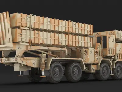  Iran Air Defence Bavar 373 Rigged for Cinema 4D 