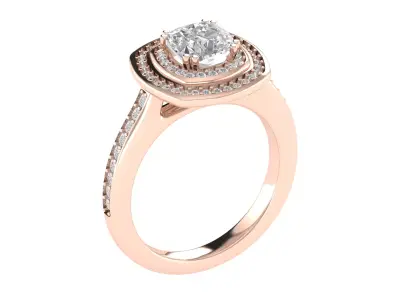 Women Ring  Render 3dm STL OBJ FBX TXT Details 3D print model 8